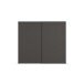 Schwebetürenschrank >Fifty< mit 3 Böden und 3 Kleiderstangen, in graphit - 251x223x66cm (BxHxT)