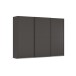 Schwebetürenschrank >Fifty< mit 3 Böden und 3 Kleiderstangen, in graphit - 301x223x66cm (BxHxT)