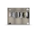 Schwebetürenschrank >Fifty< mit Spiegel, 3 Böden / 3 Kleiderstangen, in graphit - 301x223x66cm (BxHxT)