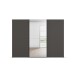 Schwebetürenschrank >Fifty< mit Spiegel, 3 Böden / 3 Kleiderstangen, in graphit - 301x223x66cm (BxHxT)