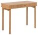 Schreibtisch >Langley< mit Lamellenfront in Eiche furniert, MDF - 100x75x50cm (BxHxT)