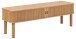 TV-Board >Langley< mit Lamellenfront in Eiche furniert, MDF - 140x45x40cm (BxHxT)