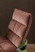 Drehstuhl >Blizzard< in rosewood, Polyester, Stahl - 70x98x80cm (BxHxT)