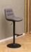 Barhocker >Adisa< (2er-Set) in graubraun, Polyester, Stahl - 47x95x52,5 (BxHxT)