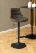Barhocker >Adisa< (2er-Set) in anthrazit, Polyester, Stahl - 47x95x52,5 (BxHxT)