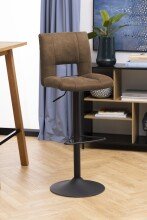 Barhocker >Sylvia< (2er-Set) in hellbraun - 41,5x115x52 (BxHxT)