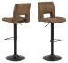 Barhocker >Sylvia< (2er-Set) in hellbraun - 41,5x115x52 (BxHxT)