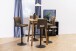 Barhocker >Sylvia< (2er-Set) in hellbraun - 41,5x115x52 (BxHxT)