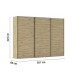 Schwebetürenschrank >Fifty< mit 3 Böden und 3 Kleiderstangen, in Eiche Artisan Dekor - 301x223x66 (BxHxT)