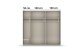 Schwebetürenschrank >Fifty< mit Spiegel, 3 Böden / 3 Kleiderstangen, in Eiche Artisan Dekor - 251x223x66 (BxHxT)