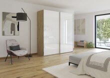 Schwebetürenschrank >Fifty< 2 Böden / 2...