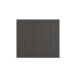 Drehtürenschrank >Fifty< 3 Böden / 3 Kleiderstangen, in graphit - 251x223x60cm (BxHxT)
