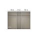 Drehtürenschrank >Fifty< 3 Böden / 3 Kleiderstangen, in graphit - 251x223x60cm (BxHxT)