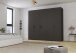 Drehtürenschrank >Fifty< 3 Böden / 3 Kleiderstangen, in graphit - 251x223x60cm (BxHxT)