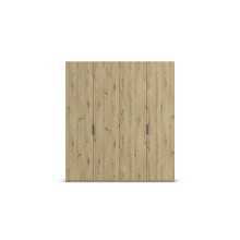 Drehtürenschrank >Fifty< 2 Böden / 2 Kleiderstangen, in Eiche Artisan Dekor - 201x223x60cm (BxHxT)