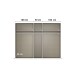 Drehtürenschrank >Fifty< 3 Böden / 3 Kleiderstangen, in Eiche Artisan Dekor - 251x223x60cm (BxHxT)