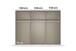Drehtürenschrank >Fifty< 3 Böden / 3 Kleiderstangen, in Eiche Artisan Dekor - 301x223x60cm (BxHxT)