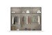 Drehtürenschrank >Fifty< 3 Böden / 3 Kleiderstangen, in Eiche Artisan Dekor - 301x223x60cm (BxHxT)
