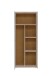 Mehrzweckschrank >NET106< mit Inneneinteilung, in Sonoma Eiche Dekor / Weiss  - 68,9x179,1x34,8cm (BxHxT)