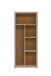 Mehrzweckschrank >NET106< mit Inneneinteilung, in Sonoma Eiche Dekor / Weiss  - 68,9x179,1x34,8cm (BxHxT)