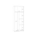 Mehrzweckschrank >NET106< mit Inneneinteilung, in Sandeiche Dekor / Weiss - 68,9x179,1x34,8cm (BxHxT)
