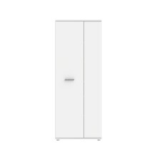 Schuhschrank >NET106< mit 5 Böden / 6 Fächern, in weiß - 68,9x179,1x34,8cm (BxHxT)