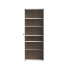 Schuhschrank >NET106< mit 5 Böden / 6 Fächern, in weiß - 68,9x179,1x34,8cm (BxHxT)