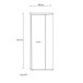 Schuhschrank >NET106< mit 5 Böden / 6 Fächern, in weiß - 68,9x179,1x34,8cm (BxHxT)