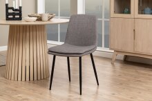 Esszimmerstuhl >Becca< (4er-Set) in graubraun - 46x85,5x55 (BxHxT)