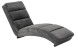 Chaiselongue >Slinky< in Grau, Polyester, Stahl - 60x82x170cm (BxHxT)