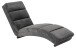 Chaiselongue >Slinky< in Grau, Polyester, Stahl - 60x82x170cm (BxHxT)