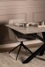 Esstisch >Heaven< in Grau, Glas-Keramik,Stahl - 160x75,5x90cm (BxHxT)