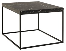 Couchtisch >Barossa< in schwarz, MDF, Stahl - 60x45x60cm (BxHxT)