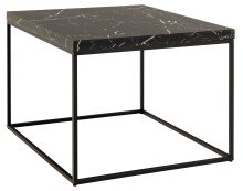 Couchtisch >Barossa< in schwarz, MDF, Stahl - 60x45x60cm (BxHxT)