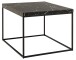Couchtisch >Barossa< in schwarz, MDF, Stahl - 60x45x60cm (BxHxT)