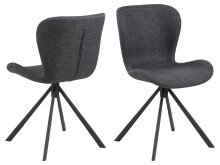 Schalenstuhl >Batilda -A1< (2er-Set) in Grau -...