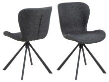 Schalenstuhl >Batilda -A1< (2er-Set) in Grau -...