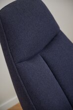 Loungesessel >Texas< in Blau, Polyester, Stahl - 73x98x92cm (BxHxT)