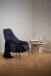 Loungesessel >Texas< in Blau, Polyester, Stahl - 73x98x92cm (BxHxT)