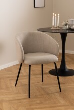 Armlehnstuhl >Eleanor< (2er-Set) in Beige -...