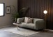 Couchtisch >Malta< in weiss, Keramik, Stahl - 45x60cm (HxD)