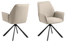 Armlehnstuhl >Glenda< (2er-Set) in Beige,...