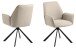 Armlehnstuhl >Glenda< (2er-Set) in Beige, Polyester, Stahl - 61x88,5x63 (BxHxT)