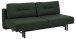 Schlafsofa >Malling< in Grün, Polyester, Stahl - 200x83x105cm (BxHxT)