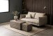 Satztisch >Dice< (2er-Set) in Marmoroptik-Grau, MDF - 100x42x60cm (BxHxT)