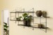 Wandregal >Belfast< in schwarz, MDF - 191x79x25,5cm (BxHxT)