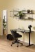 Wandregal >Belfast< in schwarz, MDF - 191x79x25,5cm (BxHxT)
