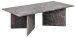 Couchtisch >Vega< aus Naturstein, in Marmor Braun/Grau - 140x42x70cm (BxHxT)