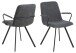 Armlehnstuhl >Selina< (2er-Set) in Grau, Stoff - 55,5x85x50,5cm (BxHxT)