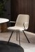 Armlehnstuhl >Selina< (2er-Set) in Beige, Stoff - 55,5x85x50,5cm (BxHxT)